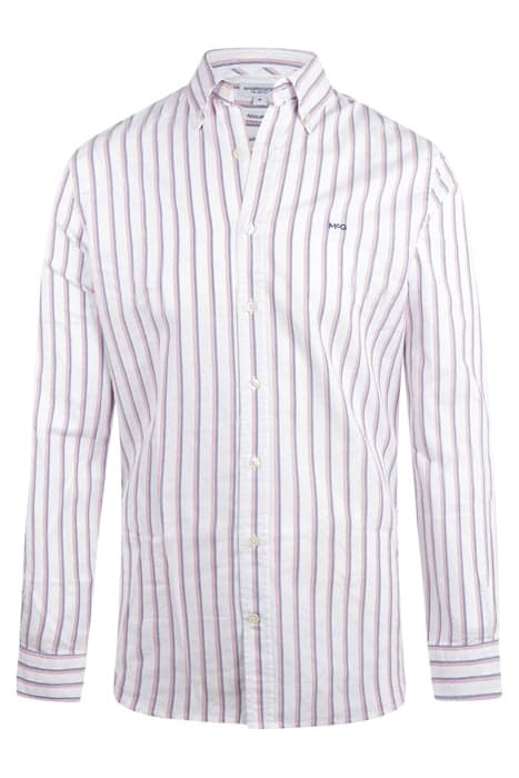 TWO TONE OXFORD STRIPE SHIRT NAVY by McGregor