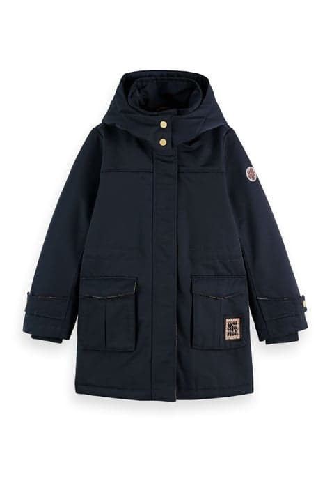 TECHNICAL MID-LENGTH PARKA JACKET WITH REPREVE® FILLING NIGH by Scotch & Soda