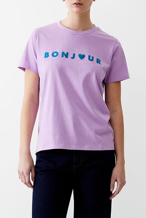 BONJOUR TEE SHEERLILAC/PEACOCK by French Connection