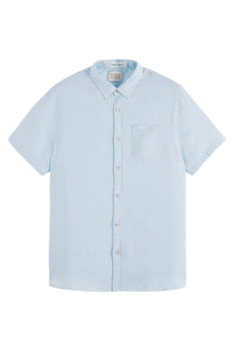 SHORT SLEEVE LINEN SHIRT SKY by Scotch & Soda