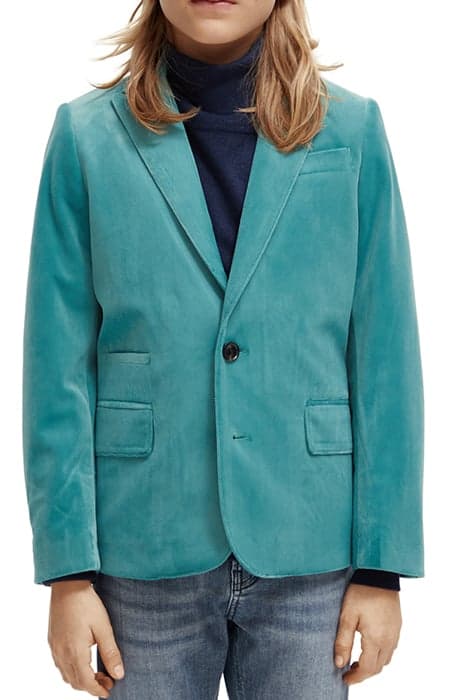 VELVET BLAZER DEEP TURQUOISE by Scotch & Soda