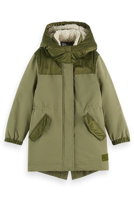 WATER REPELLENT PARKA WITH REPREVE FILLING MILITARY by Scotch & Soda