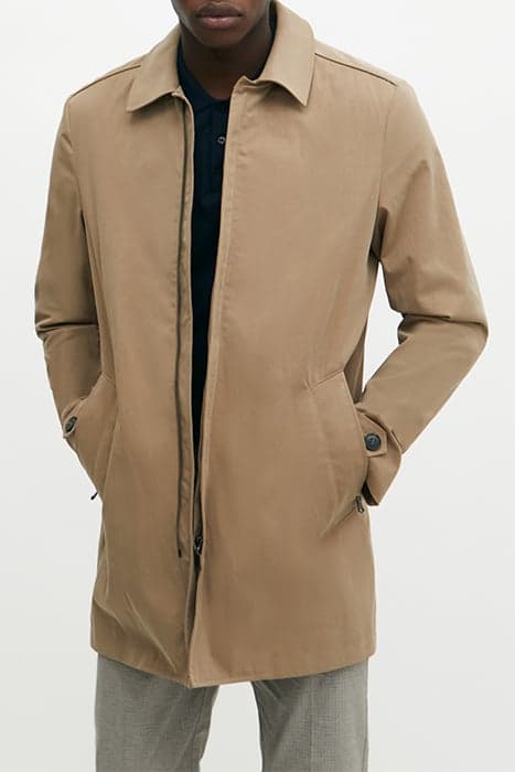 BEIGE TRENCH COAT WITH ZIPPED POCKETS by IKKS