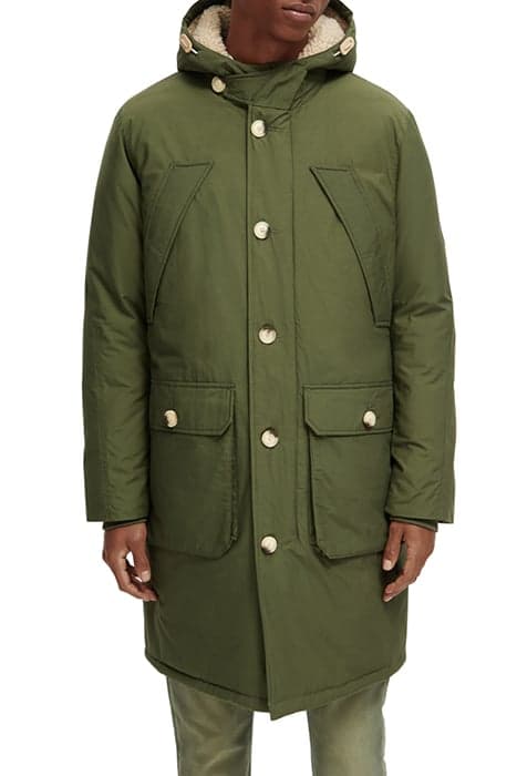 PADDED PARKA FIELD GREEN by Scotch & Soda