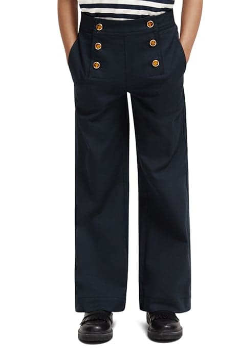 HIGH-RISE WIDE LEG SAILOR PANTS NIGHT by Scotch & Soda