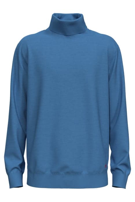 REGULAR FIT TURTLENECK PULLOVER IN MERINO WOOL RHYTHM BLUE M by Scotch & Soda