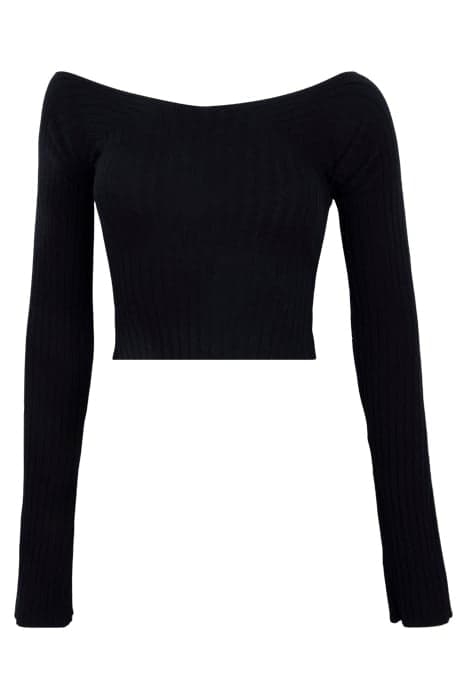 TUNE RIB CROP TOP BLACK by Axel Arigato