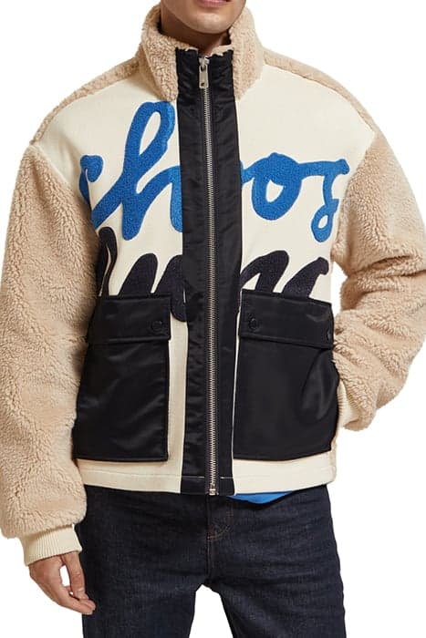 TEDDY MIX JACKET STONE by Scotch & Soda