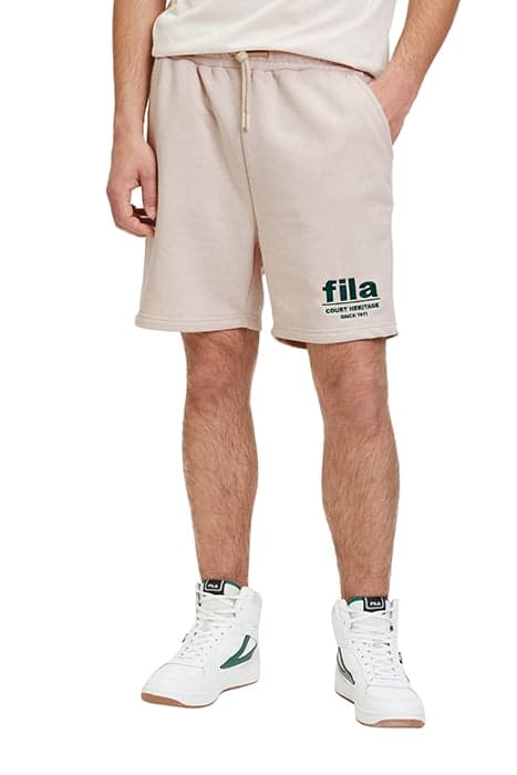 LOUDI GRAPHIC SWEAT SHORTS OATMEAL MELANGE by FILA