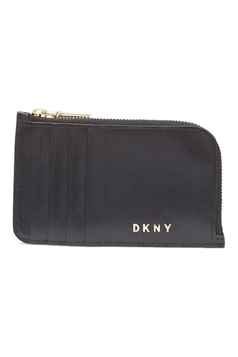 BRYANT-ZIP CARD HOLD BLK/GOLD by DKNY