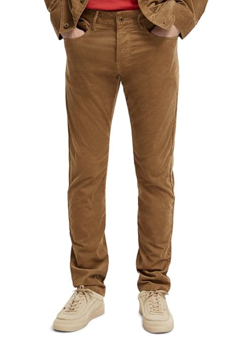 RALSTON - FINE CORDUROY 5-POCKET PANTS TAUPE by Scotch & Soda