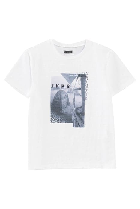 BOY'S WHITE VISUAL DESERT T-SHIRT by IKKS