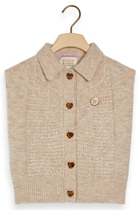 KNIT STRUCTURE MIX SPENCER ECRU MELANGE by Scotch & Soda