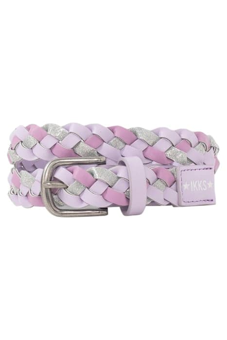 GIRLS’ VIOLET AND SILVER WOVEN BELT by IKKS