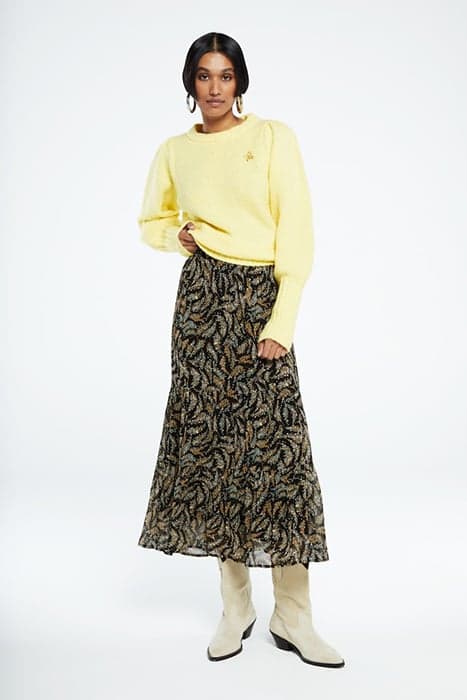 LOUISE TESS SKIRT BLACK/RATTAN by Fabienne Chapot