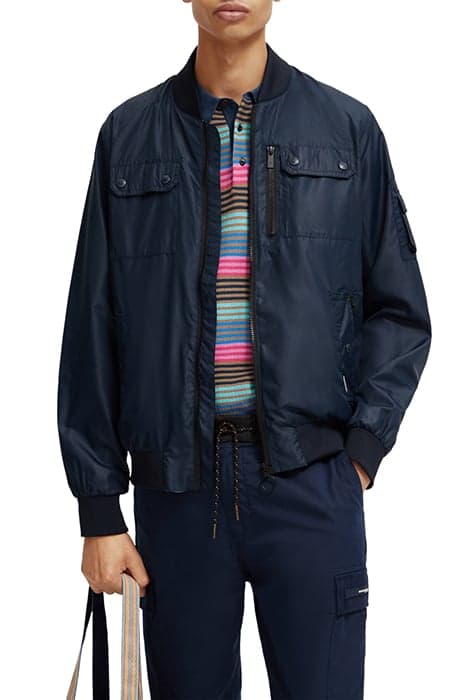 NYLON BOMBER JACKET NAVY by Scotch & Soda