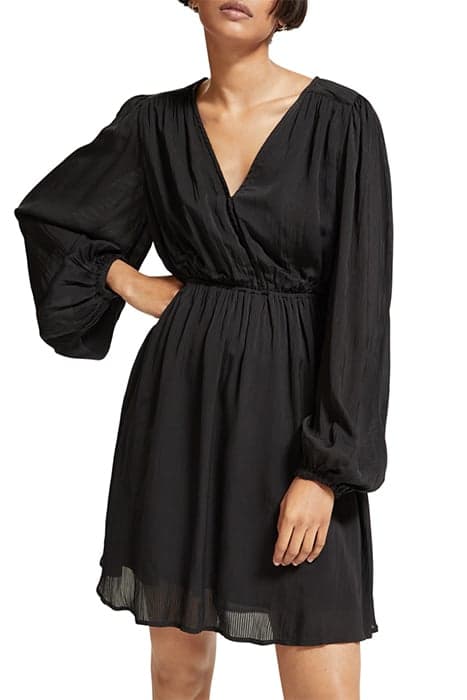 BALLOON SLEEVE MINI DRESS EVENING BLACK by Scotch & Soda