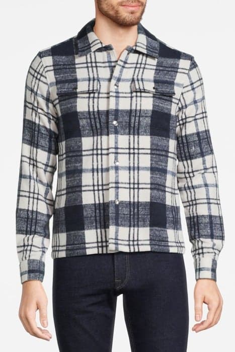 MARLON-HEAVY CHECK OVE NAVY by Reiss