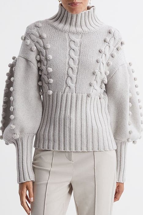 EVA-JOSLIN WOOL KNIT SWEA PEARL MARLE by Reiss