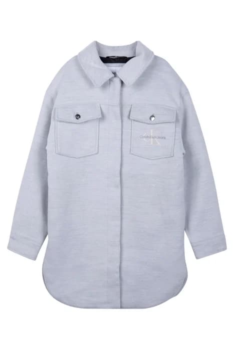 OVERSHIRT JACKET LIGHT GREY HEATHER by Calvin Klein