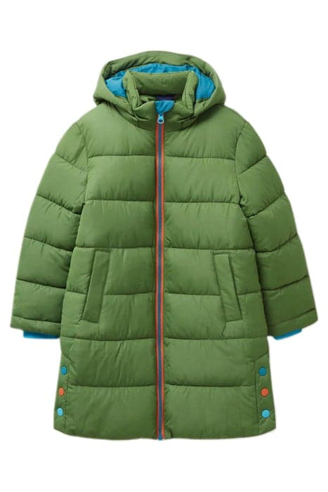 LONGLINE QUILTED PUFFER JACKET MID TEAL by White Stuff