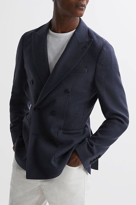 ADMIRE-DB PEAK TEXTURED W AIRFORCE BLUE by Reiss