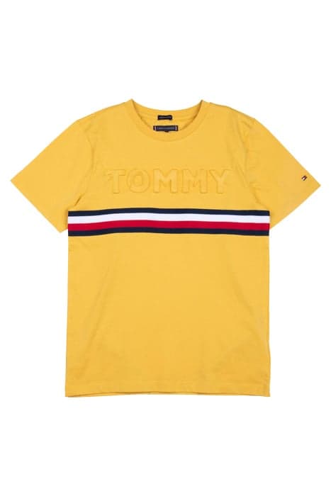 EMBOSSED TEE S/S Midway Yellow by Tommy Hilfiger