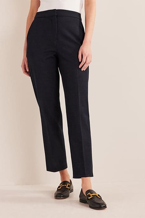 BI-STRETCH TAPERED TROUSERS NAVY by Boden