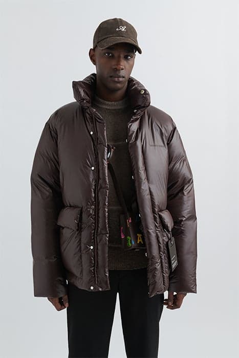 DUNE DOWN JACKET DARK BROWN by Axel Arigato