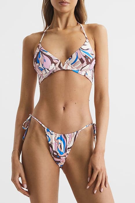 JAMILA-SWIRL PRINT BIKINI MULTI by Reiss