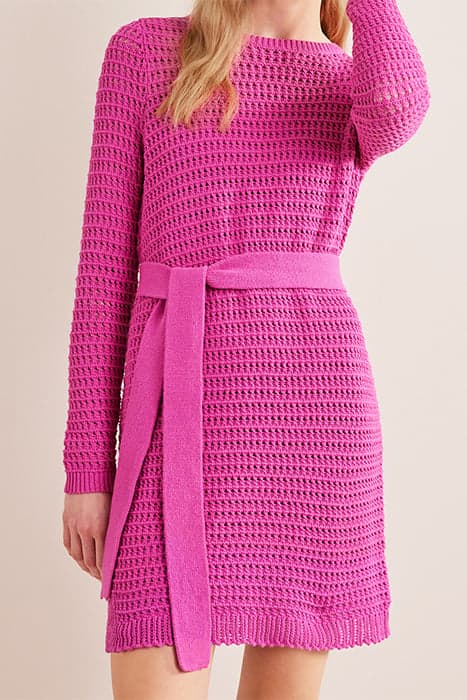 CROCHET KNIT DRESS ROSE VIOLET by Boden