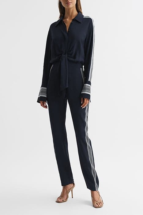 SELMA-LONG SLEEVE JUMPSUI NAVY by Reiss