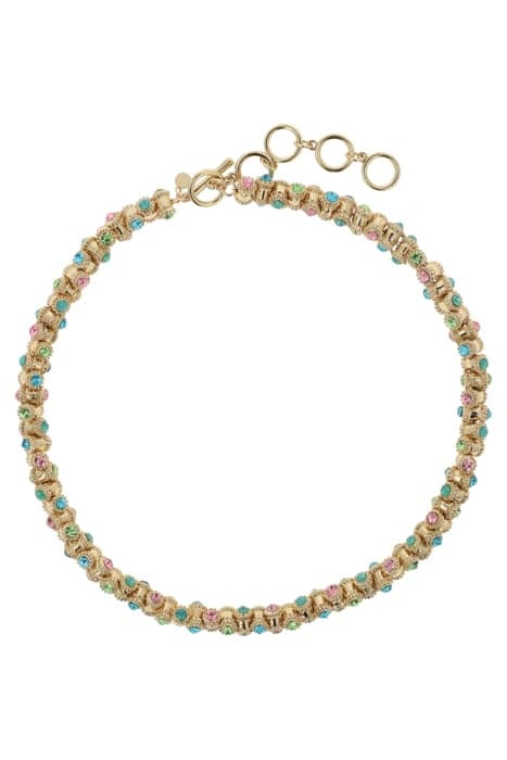 OTAZU VINTAGE SPRING BARREL NECKLACE - GOLD by OTAZU