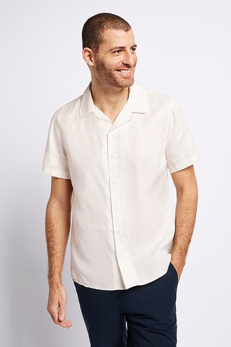 SHORT SLEEVE SHIRT OFF-WHITE STRIPE by LABFRESH