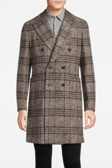 BROWN CHECK OVERCOAT by Suitsupply