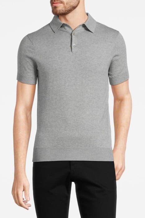 SILK GREY POLO SHIRT by Suitsupply