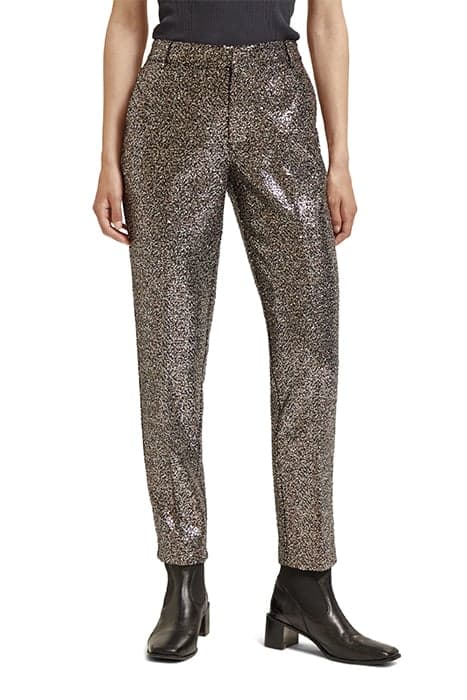 LOWRY MID RISE SLIM PANT IN MIXED SEQUINS BLACK by Scotch & Soda