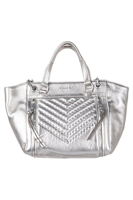 SILVER LEATHER MEDIUM 1440 TOTE BAG by IKKS