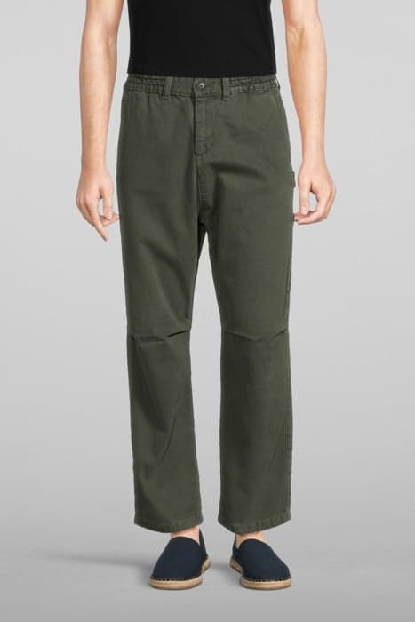 KHAKI CROPPED BAGGY TROUSERS KHAKI by IKKS