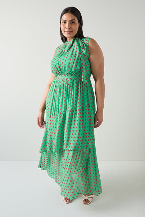 DR ROBYN SPOT PRINT DRESS GREEN by LK Bennett