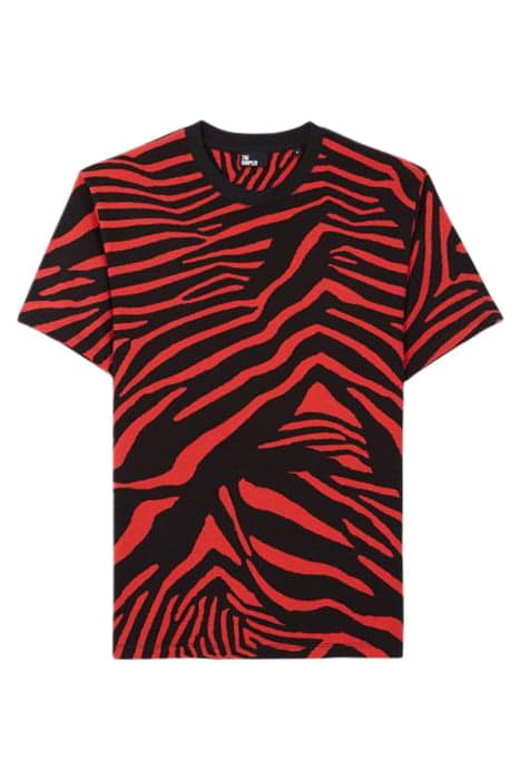 MC ALLOVER ZEBRA T-SHIRT RED / BLACK by The Kooples