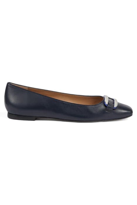 FL CAYDEN SQUARE TOE TRIM NAVY by LK Bennett