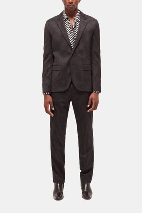 CLASSIC PIPPING COLLAR SUIT JACKET BLACK GREY by The Kooples