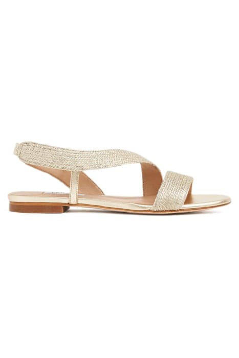 RACHEL ROPE LUREX FLAT SA SOFT GOLD by LK Bennett