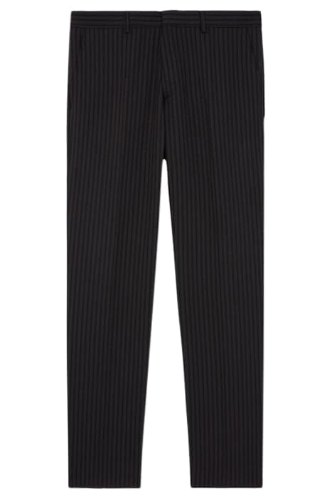 SUIT TROUSERS WITH PIPPING BLACK GREY by The Kooples