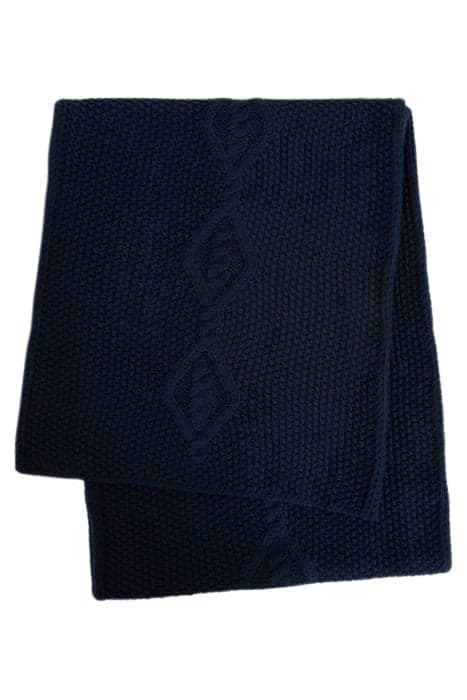 CABLE WOOL SCARF BLUE by The Kooples