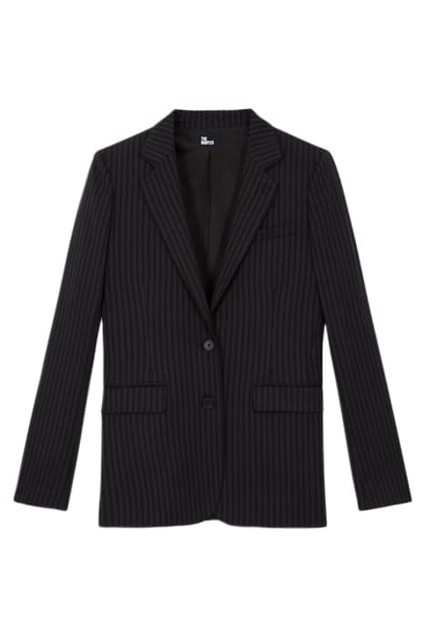 DOUBLE BUTTONS SINGLE BRUSH SUIT JACKET BLACK GREY by The Kooples