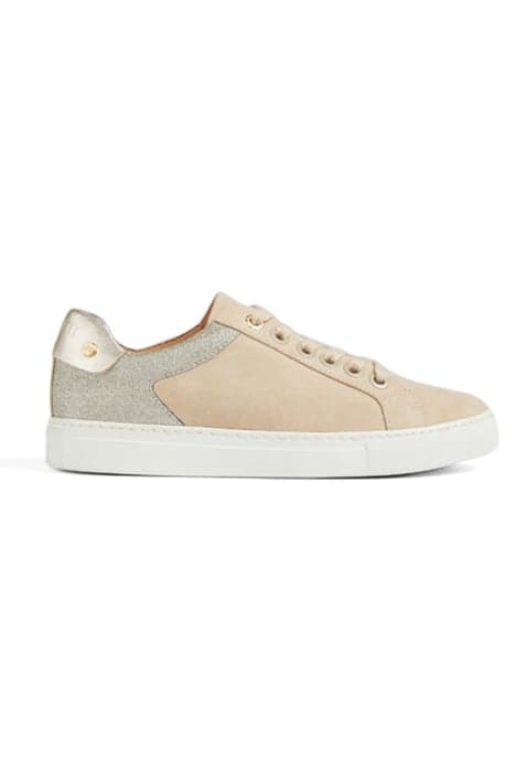 FL SIGNATURE STUD TRAINER CREAM/GOLD by LK Bennett