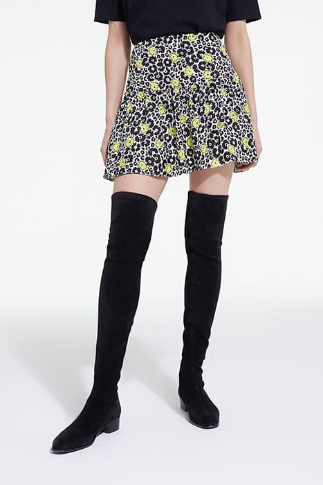 WILD BLOSSOM WHITE SHORT RUFFLE SKIRT ECRU / YELLOW by The Kooples