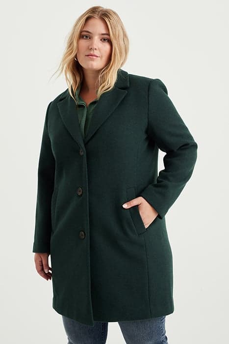 COAT DARK GREEN by WE Fashion